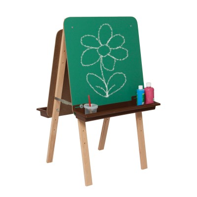 Wood Designs Tot Easel with Brown Trays   